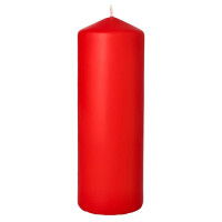 Papstar Stumpenkerze &Oslash; 70 mm x 200 mm rot