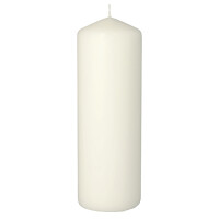 Stumpenkerze &Oslash; 70 mm x 200 mm weiss
