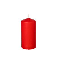 Stumpenkerze &Oslash; 50 mm x 100 mm rot