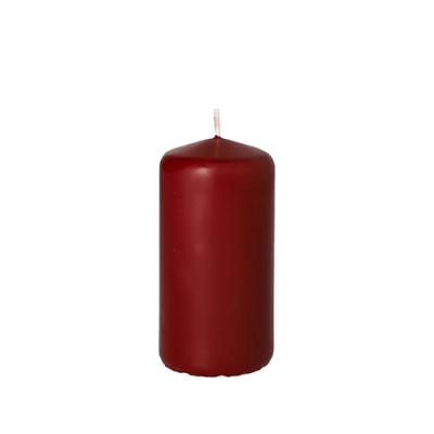 Papstar Stumpenkerze &Oslash; 50 mm x 100 mm bordeaux