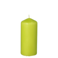 Papstar Stumpenkerze &Oslash; 60 mm x 130 mm kiwi