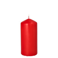 Stumpenkerze &Oslash; 60 mm x 130 mm rot