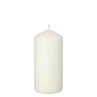 Stumpenkerze &Oslash; 60 mm x 130 mm weiss