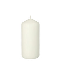 Stumpenkerze &Oslash; 60 mm x 130 mm weiss