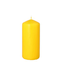 Papstar Stumpenkerze &Oslash; 60 mm x 130 mm goldgelb