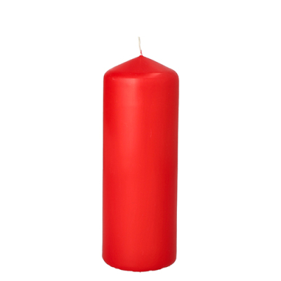 Papstar Stumpenkerze &Oslash; 60 mm x 165 mm rot