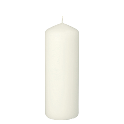 Stumpenkerze &Oslash; 60 mm x 165 mm weiss