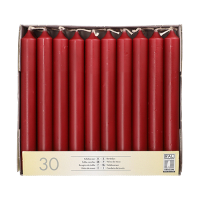 30 Tafelkerzen &Oslash; 2,1 cm x 19,6 cm bordeaux