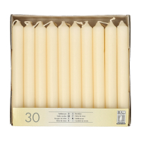 30 Tafelkerzen &Oslash; 2,1 cm x 19,6 cm creme