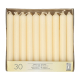 30 Tafelkerzen &Oslash; 2,1 cm x 19,6 cm creme
