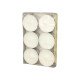 Papstar 6 Maxi Lichte &Oslash; 59 mm x 24 mm weiss