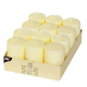 Papstar 12 Stumpenkerzen &Oslash; 40 mm x 60 mm elfenbein "Ivory" mit Flachkopf