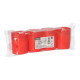 Papstar 4 Grablichte "Stundenbrenner" &Oslash; 5 cm x 6,5 cm rote H&uuml;lle