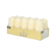 10 Stumpenkerzen &Oslash; 40 mm x 90 mm creme