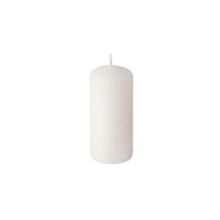 10 Stumpenkerzen &Oslash; 40 mm x 90 mm weiss