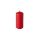 10 Stumpenkerzen &Oslash; 40 mm x 90 mm rot
