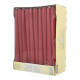 50 Leuchterkerzen &Oslash; 2,2 cm x 25 cm bordeaux