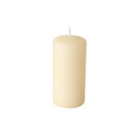 8 Stumpenkerzen &Oslash; 50 mm x 100 mm creme