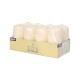 8 Stumpenkerzen &Oslash; 50 mm x 100 mm creme