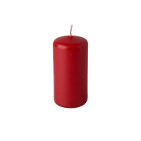 8 Stumpenkerzen &Oslash; 50 mm x 100 mm rot