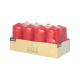 8 Stumpenkerzen &Oslash; 50 mm x 100 mm rot