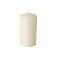 6 Stumpenkerzen &Oslash; 60 mm x 115 mm creme