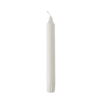 Papstar 30 Kronkerzen &Oslash; 2,2 cm x 20 cm weiss aus 100 % Stearin