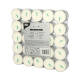 Papstar 50 Teelichte &Oslash; 37,2 mm x 15,5 mm weiss aus 100 % Stearin