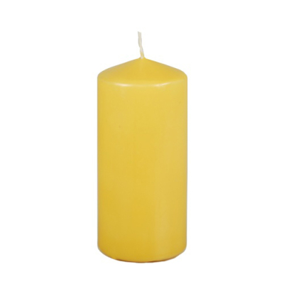 Papstar Stumpenkerze &Oslash; 69 mm x 150 mm hellgelb