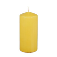 Papstar Stumpenkerze &Oslash; 69 mm x 150 mm hellgelb