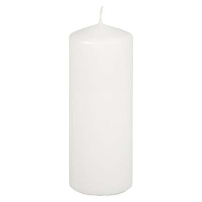 Papstar Stumpenkerze &Oslash; 69 mm x 180 mm weiss