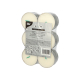 Papstar 12 Maxi Lichte &Oslash; 59 mm x 20 mm weiss aus 100 % Stearin