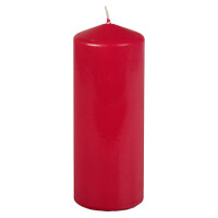 Papstar Stumpenkerze &Oslash; 69 mm x 180 mm rubin