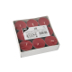 Papstar 18 Teelichte &Oslash; 39 mm x 15 mm rot