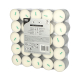 Papstar 50 Teelichte &Oslash; 37 mm x 22 mm weiss aus 100 % Stearin