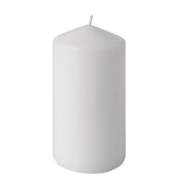 Stumpenkerze Ø 80 mm x 150 mm weiss