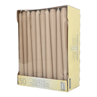50 Leuchterkerzen &Oslash; 2,2 cm x 25 cm puder