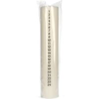 Papstar Kalenderkerze &Oslash; 50 mm x 250 mm weiss