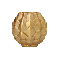 Kugelkerze &Oslash; 10 cm gold &quot;Pine Cone&quot;