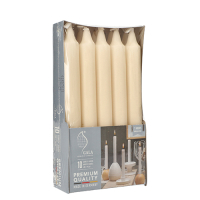 10 Tafelkerzen &Oslash; 2,1 cm x 19,3 cm creme