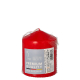 Stumpenkerze &Oslash; 80 mm x 100 mm tangorot