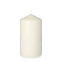 Stumpenkerze &Oslash; 80 mm x 150 mm weiss