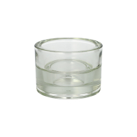 Kerzenhalter Glas &Oslash; 8,2 cm x 5,7 cm klar "2in1" f&uuml;r Teelichte und Maxilichte