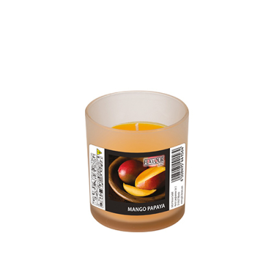 "Flavour by GALA" Duftkerze im Glas &Oslash; 70 mm x 77 mm pfirsich - Mango-Papaya "Indro"