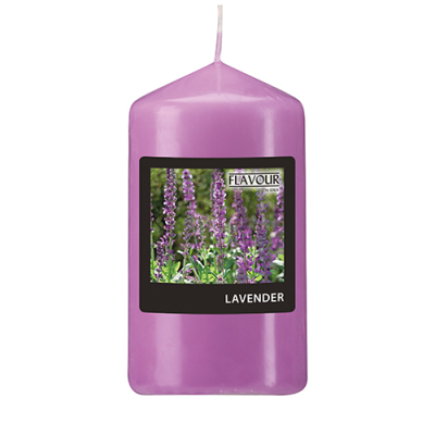 &quot;Flavour by GALA&quot; Duft-Stumpenkerze &Oslash; 58 mm &Acirc;&middot; 110 mm violett - Lavender