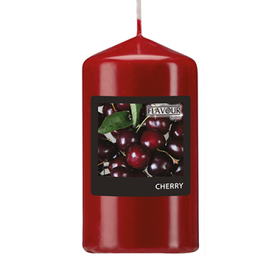"Flavour by GALA" Duft-Stumpenkerze &Oslash; 58 mm x 110 mm bordeaux - Cherry