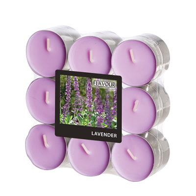 18 "Flavour by GALA" Duftlichte &Oslash; 37,5 mm x 16,6 mm violett - Lavender