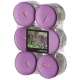 12 "Flavour by GALA" Maxi Duftlichte &Oslash; 58 mm x 24 mm violett - Lavender