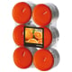 12 &quot;Flavour by GALA&quot; Maxi Duftlichte &Oslash; 58 mm &Acirc;&middot; 24 mm orange - Orange