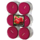 12 &quot;Flavour by GALA&quot; Maxi Duftlichte &Oslash; 58 mm &Acirc;&middot; 24 mm weinrot - Wild Raspberry